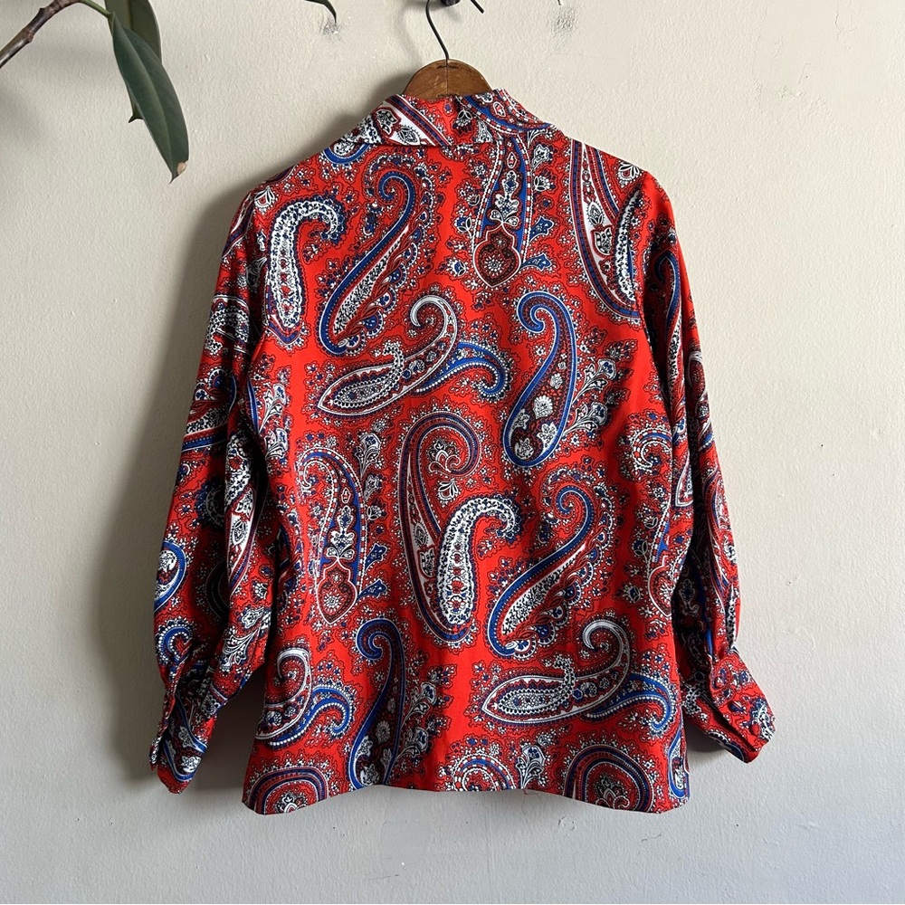 70's Paisley Blouse - image 3